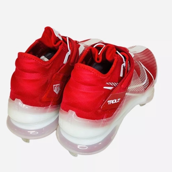 Nike Force Zoom Trout 7 Red White Baseball Cleats CI3134-602 Mens Size 14 - Picture 4 of 10